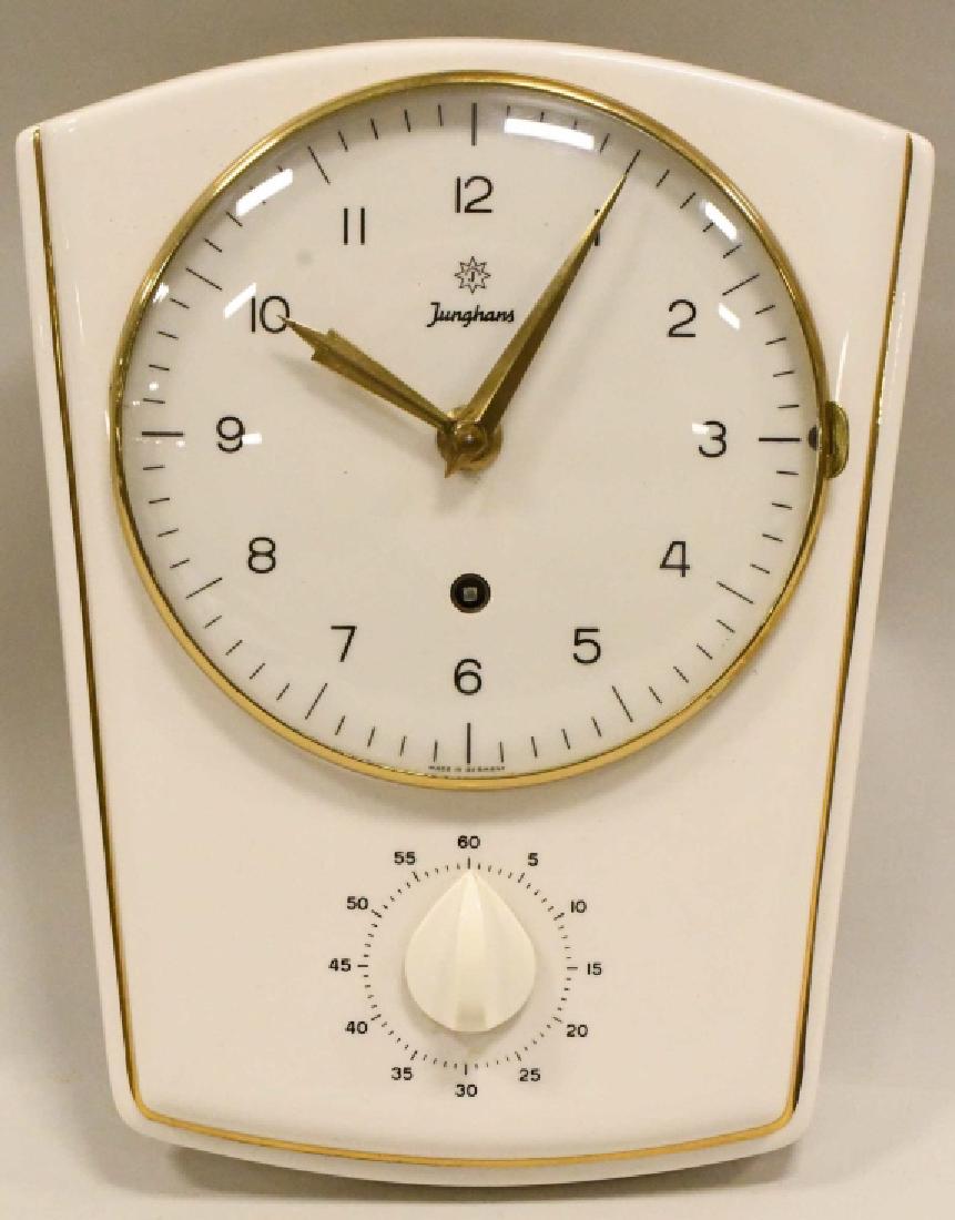 Mid Century Junghans Kitchen Wall Clock W/Timer (1 of 6)