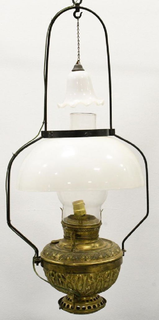 Antique Miller Electrified Hanging Oil Lamp Jan 19 2019 Kraft Antique Miller Electrified Hanging Oil Lamp
