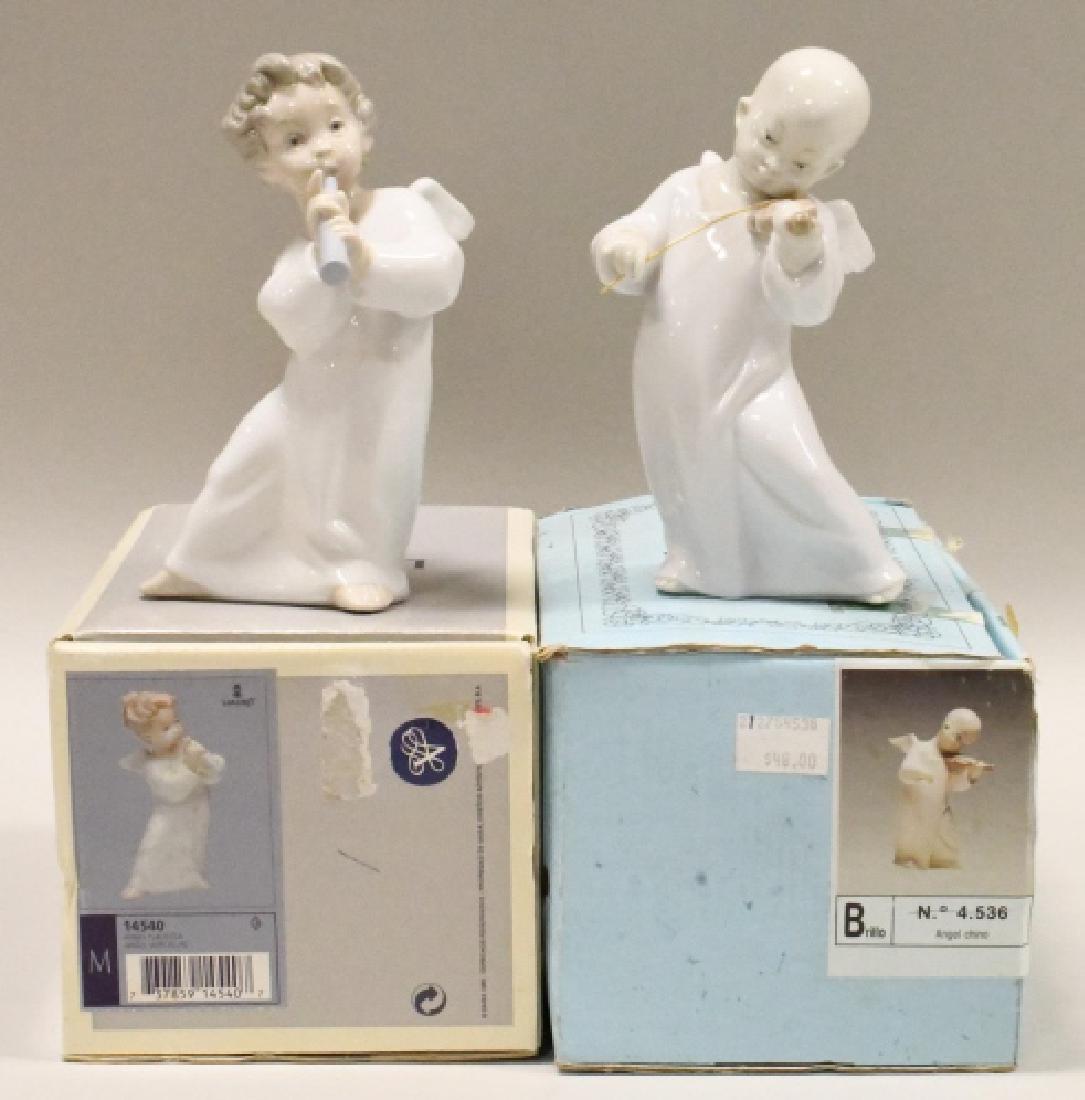 Pair Of Lladro Child Angel Figurines MIB (1 of 3)