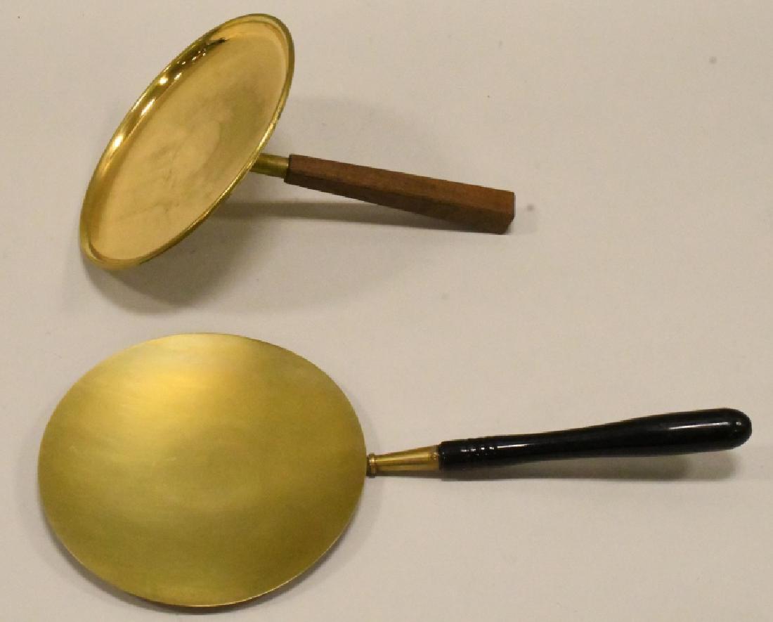 Pair of Brass Handled Communion Catch Tray (1 of 5)