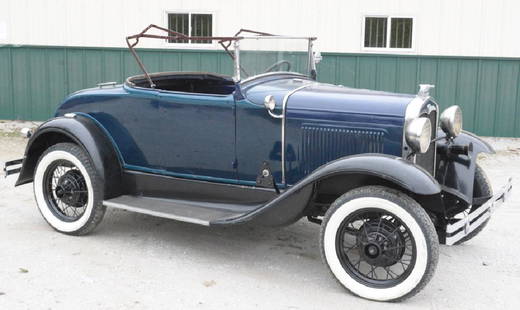 1931 Ford Model A Roadster - Partially Restored: Leigh was proud of his cars, and he liked this one so much he had the car disassembled and brought into the center of his living room and reassembled. To get it here to the auction, we had to get