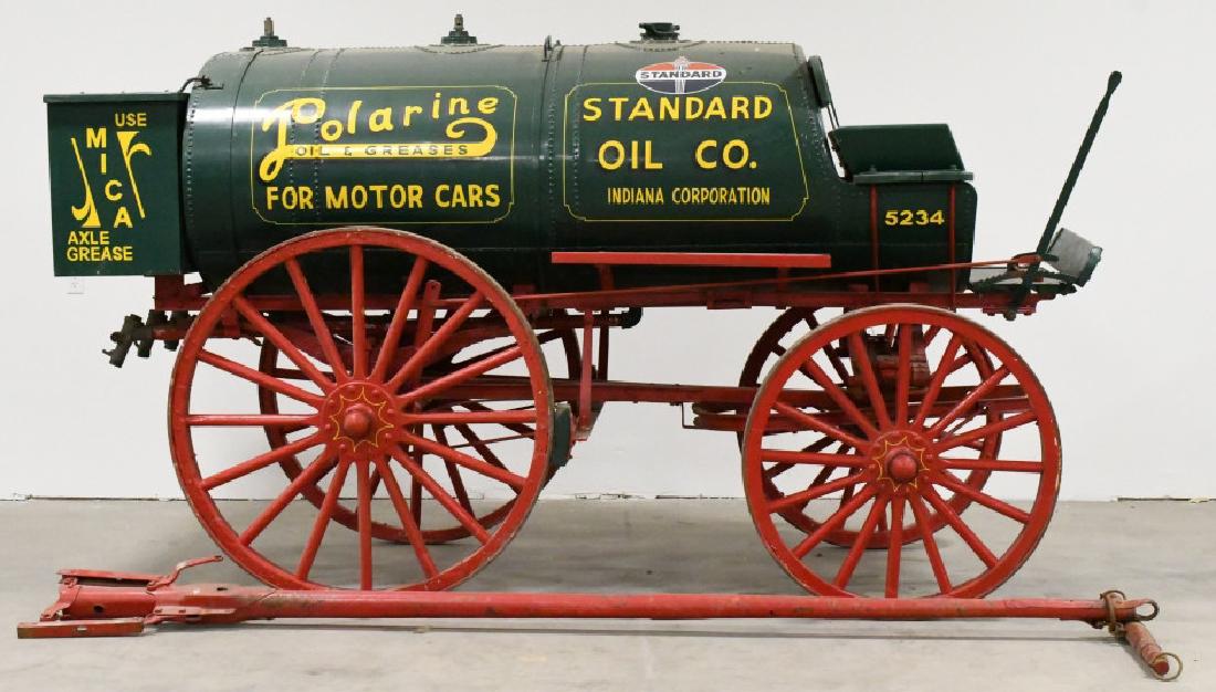 Restored Polarine HorseDrawn Oil Wagon