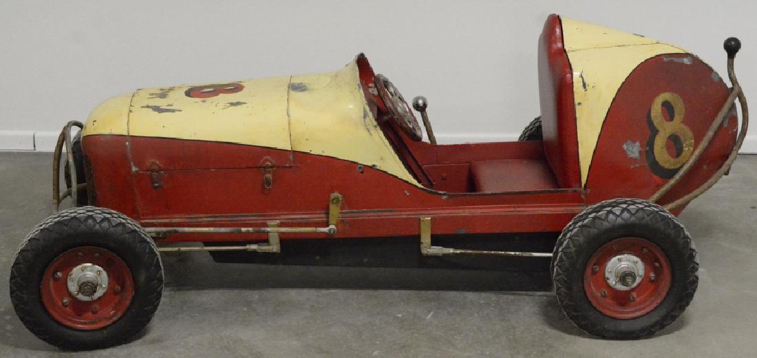 Vintage #8 Midget Racer Motorized Carnival Ride (1 of 12)
