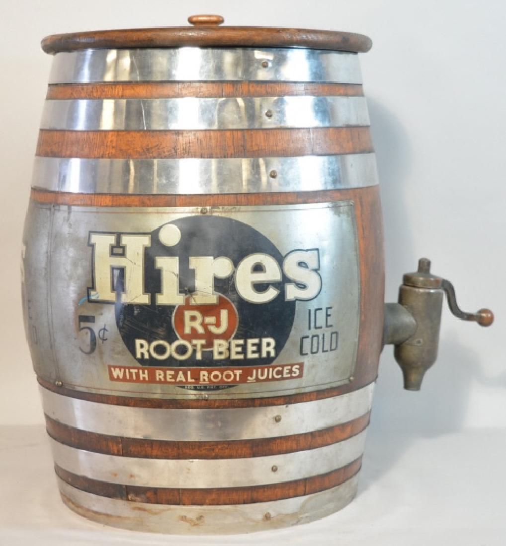 Vintage Hires Root Beer Keg Barrel Dispenser
