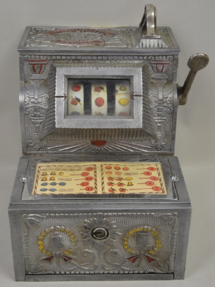 Mills 5 Cent Puritan Bell 3-Reel Trade Stimulator (1 of 6)