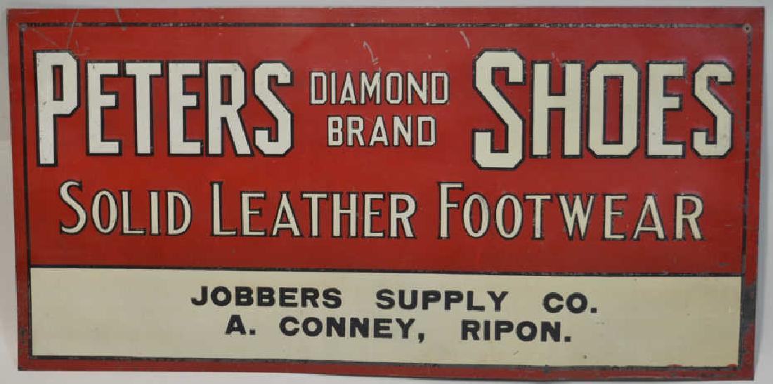 SST Embossed Peters Shoes Advertising Sign (1 of 3)