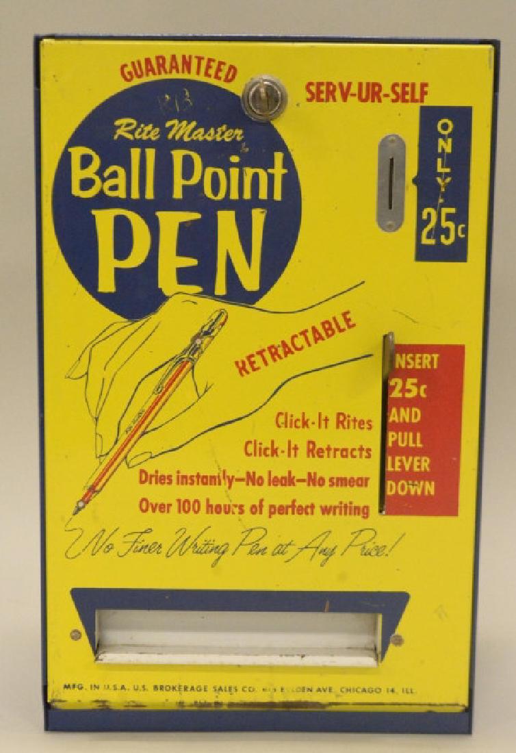 Rite Master Ball Point Pen Coin Op Vending Machine (1 of 4)