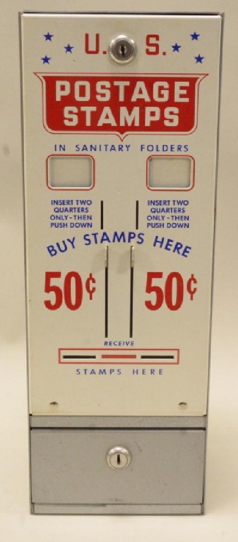50 Cent Postage Stamp Machine with key (1 of 5)