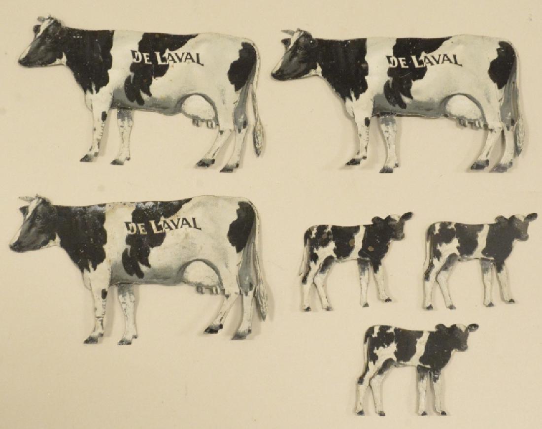 Lot of De Laval Die Cut Lithograph Cows & Calves (1 of 3)