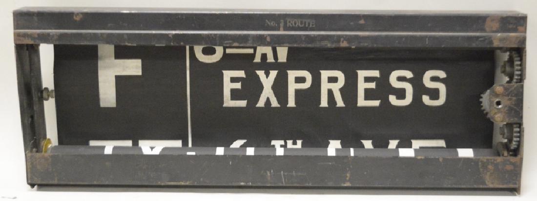 Eary Rolling Vellum Subway Station Sign (1 of 5)