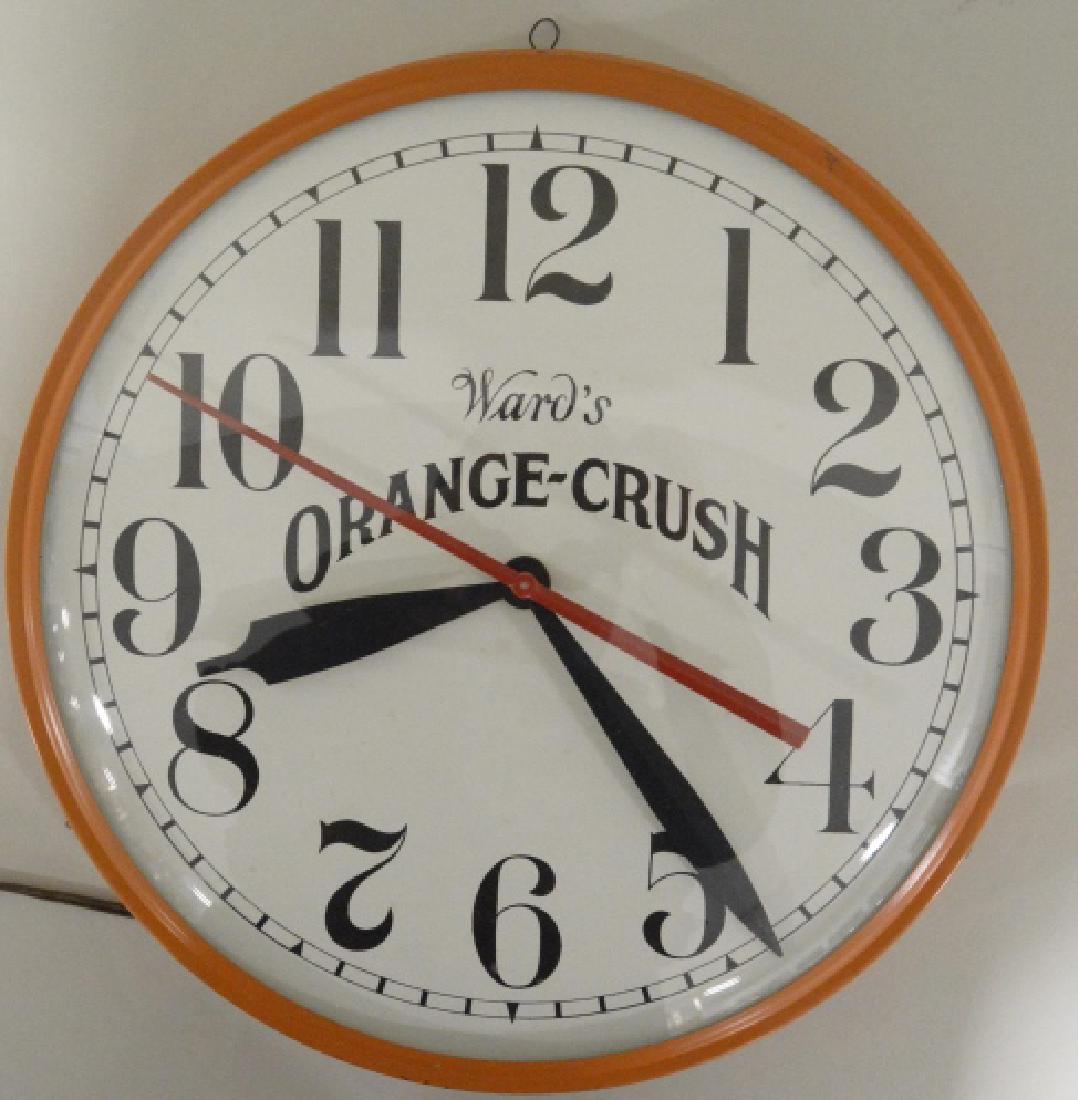 Wards Orange Crush Advertising Clock (1 of 3)