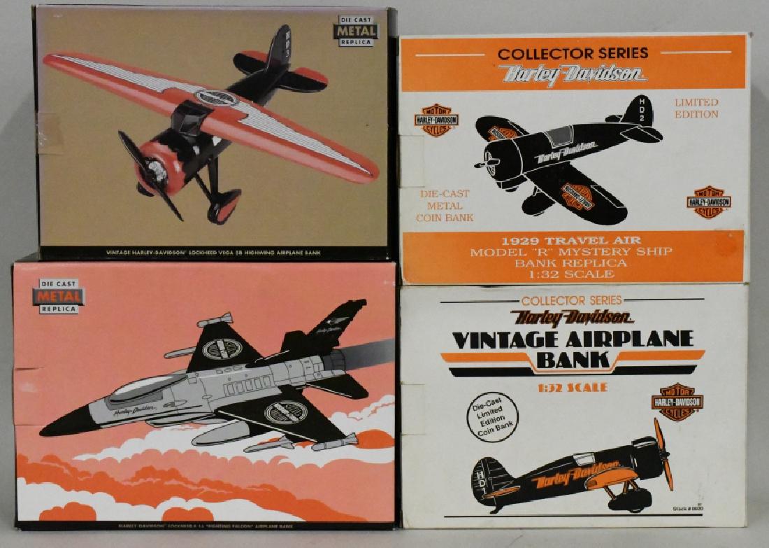 Lot Of Four Harley Davidson Airplane Banks (1 of 2)