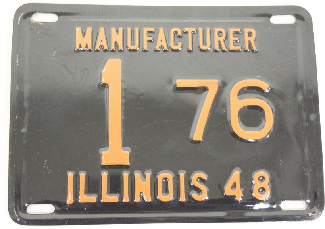 1948 Illinois Manufacturer License Plate (1 of 1)
