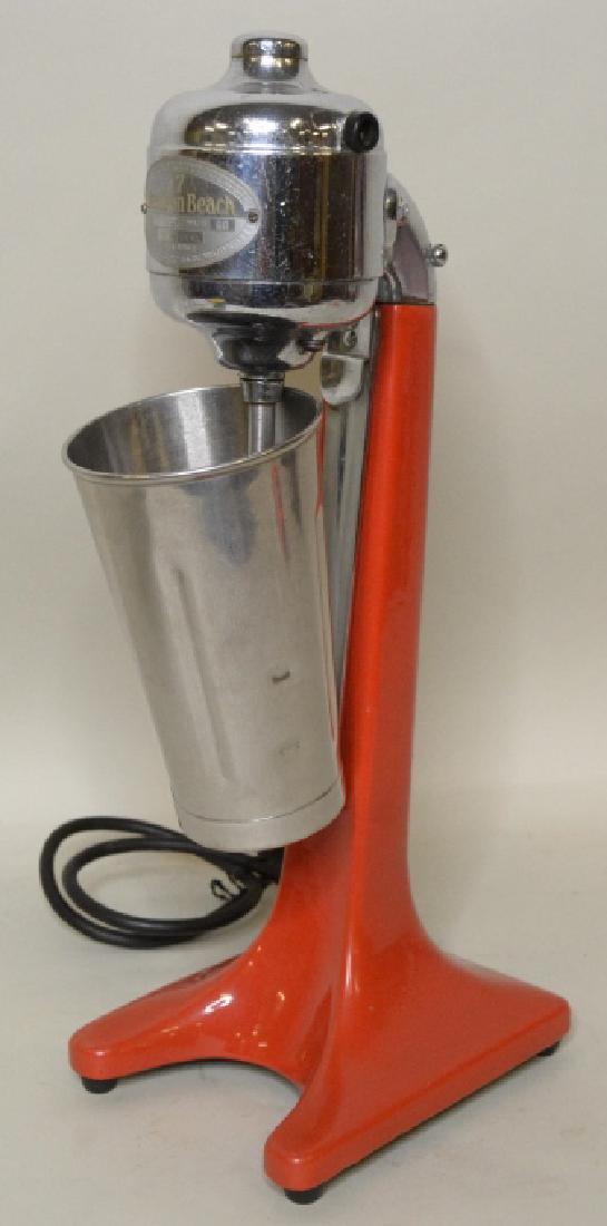 Vtg Hamilton Beach Red Porcelain Malt Mixer 17