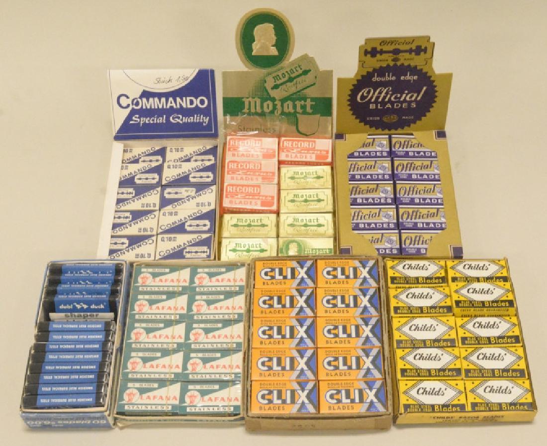 Lot of Old Stock Razor blades store display boxes (1 of 3)