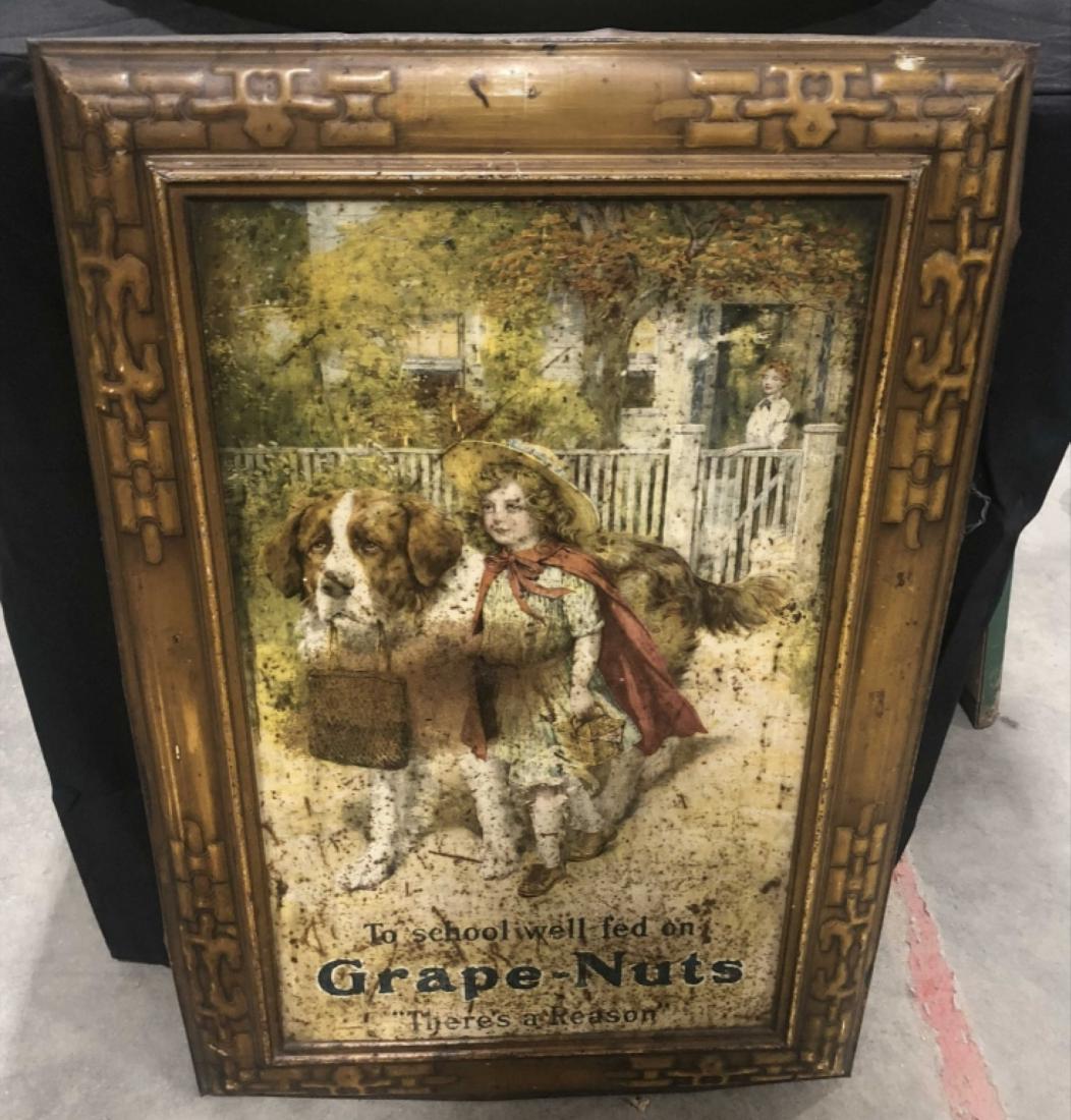 Embossed SST Grape Nut Advertising Sign