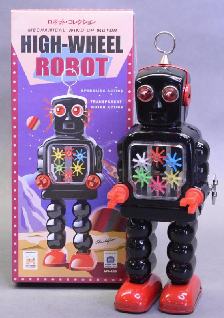 Ha Ha Toys Wind Up High-Wheel Robot MS436: Ha Ha Toys wind up High-Wheel Robot Walking MS436. New in the box. Box in very nice condition.