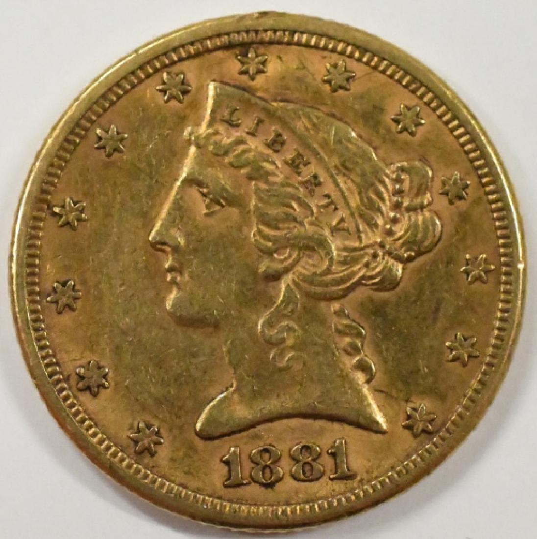 1881 $5 Liberty Head Half Gold Eagle (1 of 2)