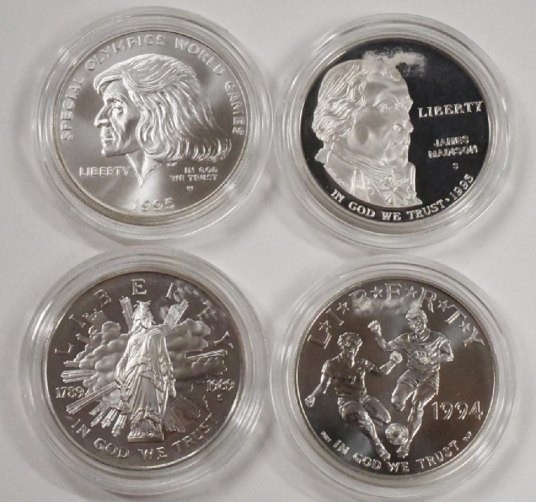 (4) Modern Commemorative Silver Dollars (1 of 2)
