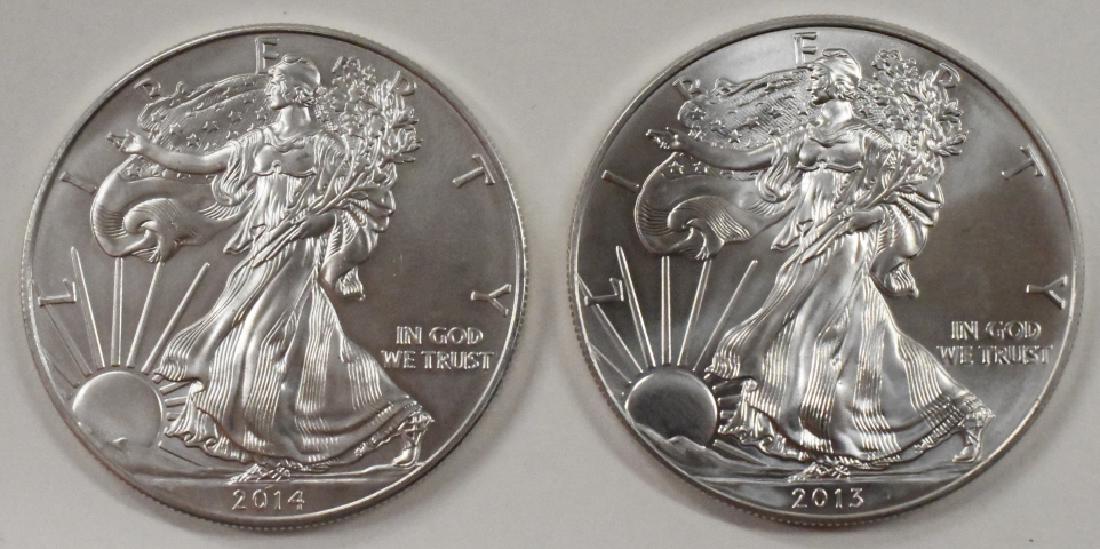 2- American Eagle Silver Dollars (1 of 2)