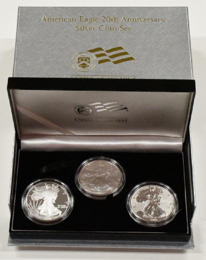American Eagle 20th Anniversary Silver Coin Set (1 of 5)