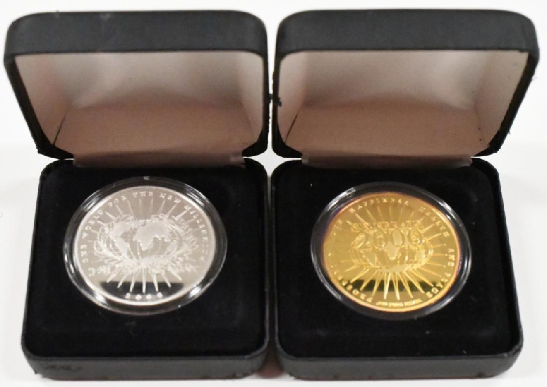Two 1 Ounce .999 Silver Millennium Rounds (1 of 4)