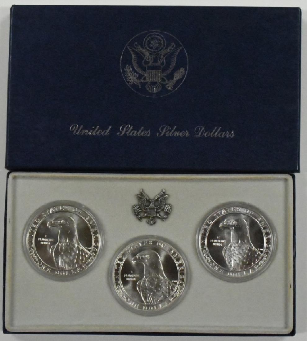 1983 Uncirculated Olympic Silver Dollars P-D-S Set (1 of 4)