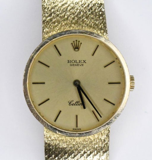 Ladies 18k Yellow Gold Rolex Cellini Wrist Watch Jan 20 2019 Kraft Auction Service In In