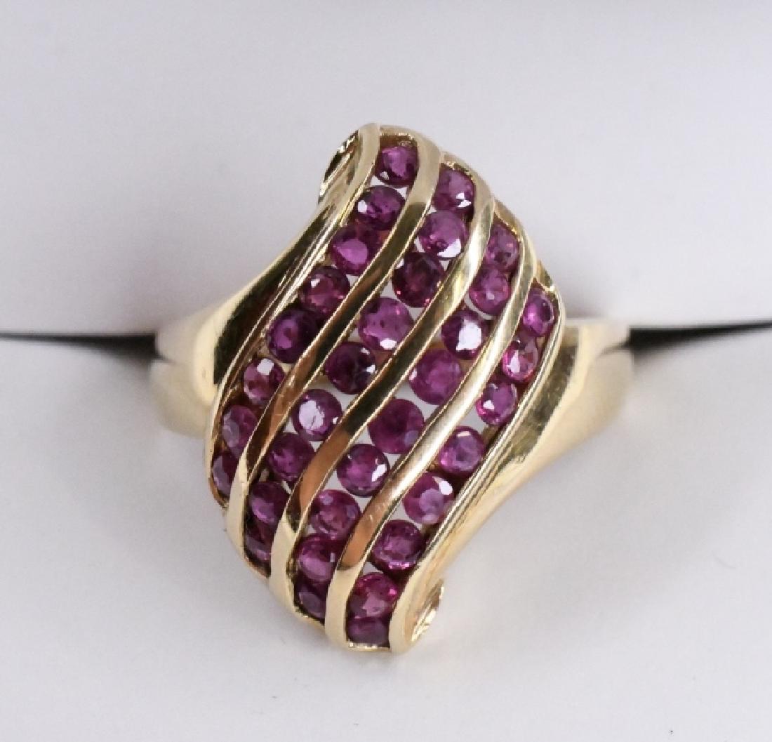 Ladies 14K Yellow Gold Ruby Ring (1 of 2)