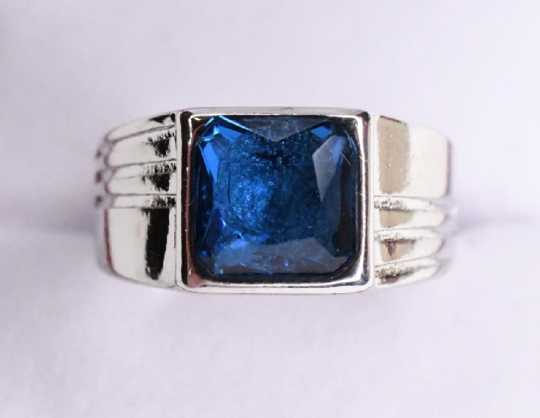 2.15ct Royal Blue Sapphire Men's Ring (1 of 2)