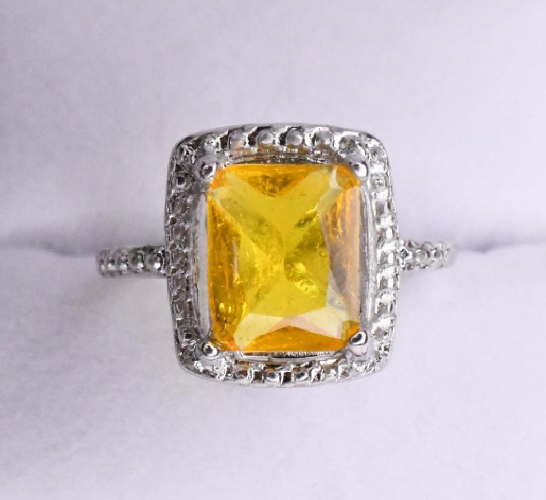 4.2 ct Yellow Sapphire Dinner Ring (1 of 2)