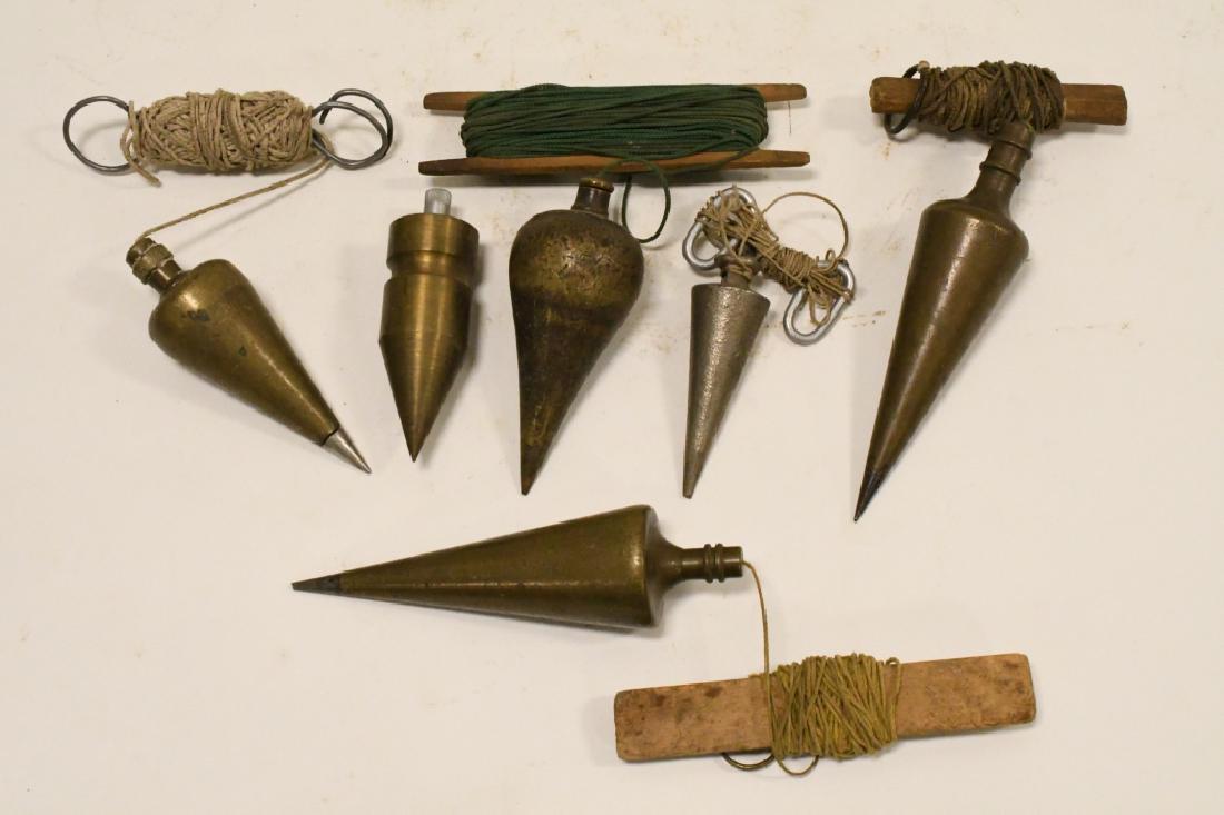 Lot Of Six Vintage Plumb Bobs (1 of 5)