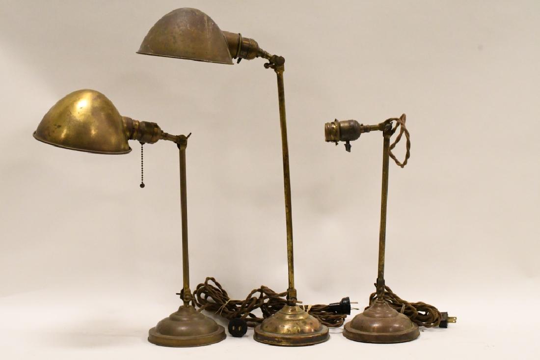 Vintage Brass Industrial Articulated Table Lamps (1 of 9)