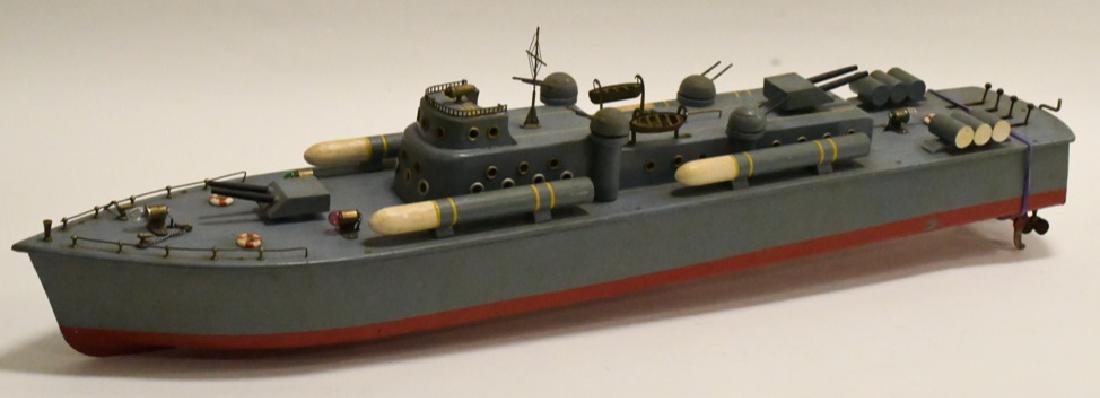 Vintage Wood ITO US Navy Battleship Toy Boat (1 of 10)
