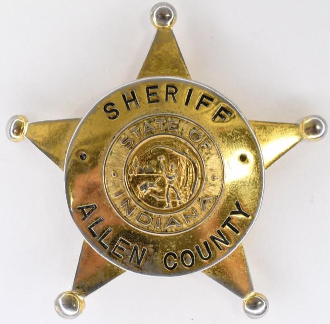 Obsolete Allen County Indiana Sheriff Badge (1 of 2)