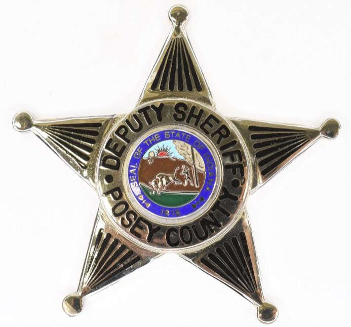 Obsolete Posey Co. Deputy Sheriff Badge (1 of 2)