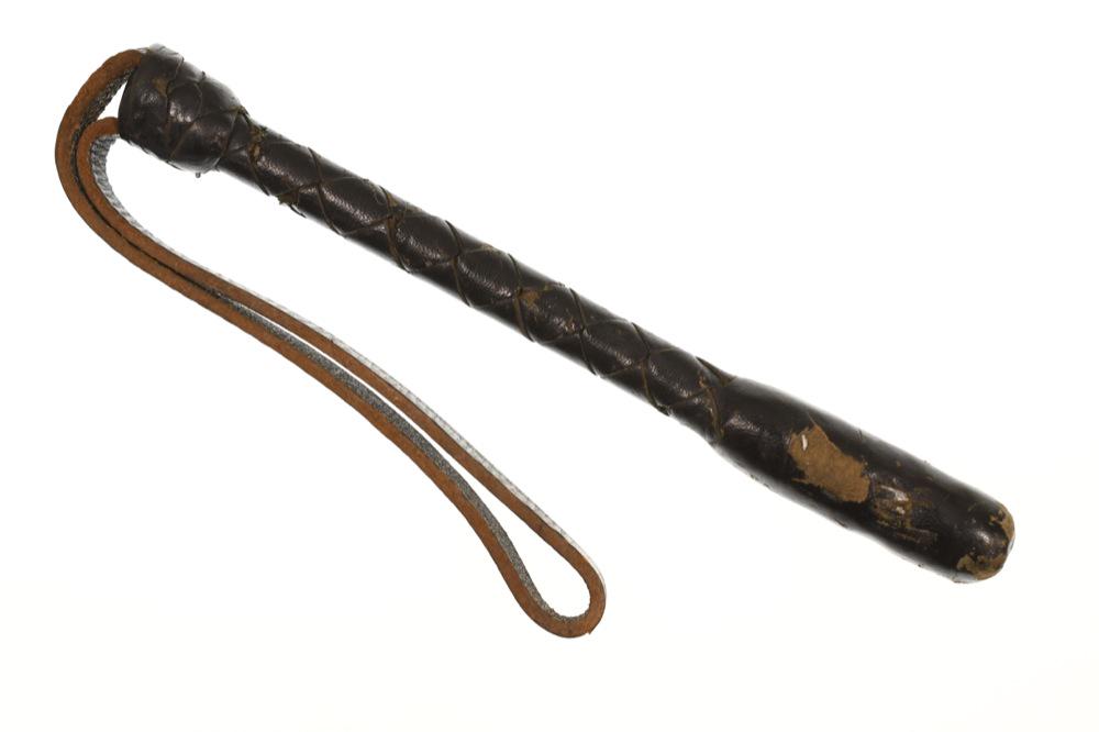 Vintage Braided Leather Police Blackjack (1 of 4)