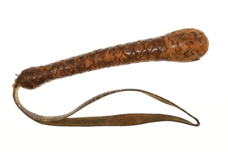 Vintage Braided Leather Police Blackjack (1 of 4)