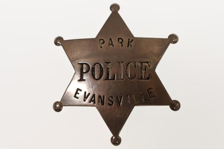 Obsolete Evansville Indiana Park Police Badge (1 of 2)