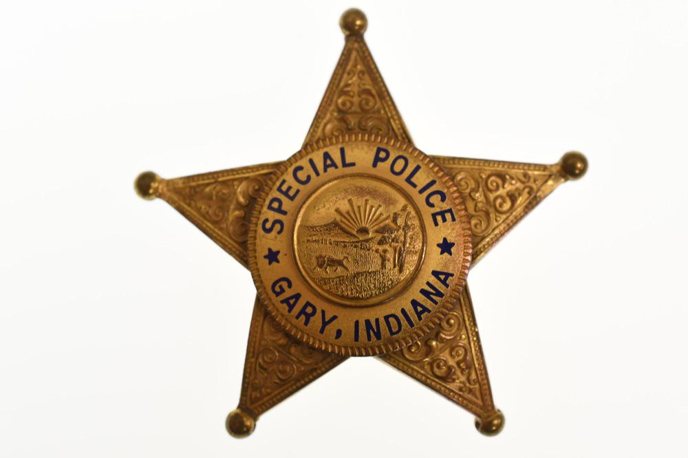 Obsolete Gary Indiana Special Police Badge (1 of 2)