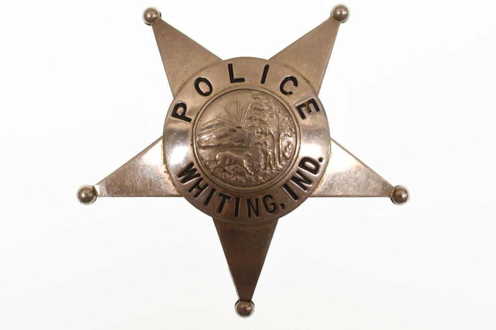 Named Obsolete Whiting Indiana Police Badge (1 of 3)
