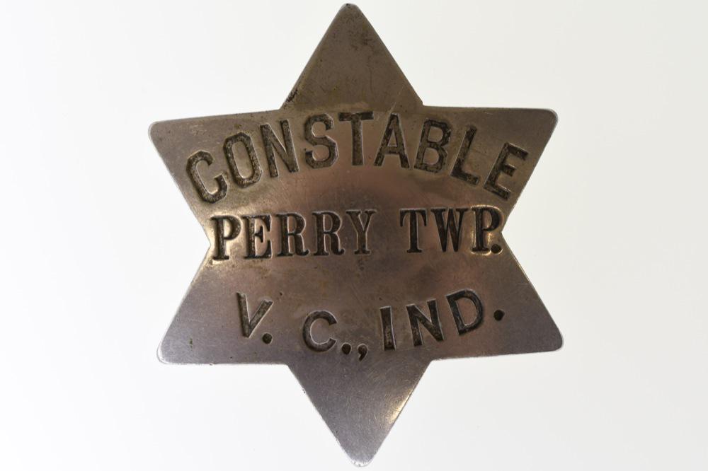 Obsolete Perry Township Indiana Constable Badge (1 of 2)