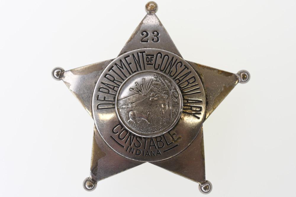 Obsolete Indiana Department Of Constabulary Badge (1 of 3)