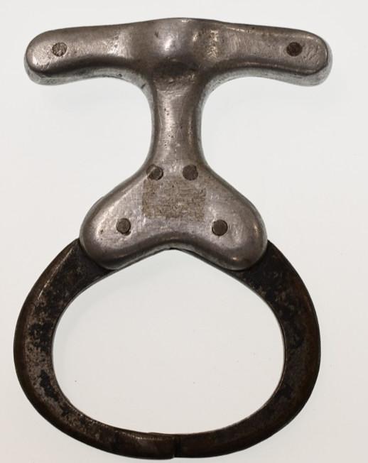 Vintage Push Button Come-Along Handcuff (1 of 4)