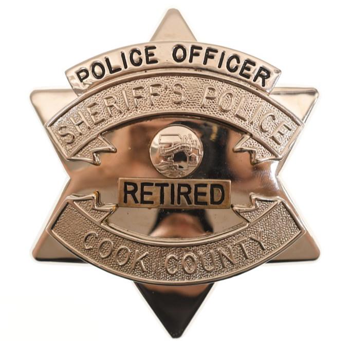 Cook County Sheriff's Police Retired Officer Badge (1 of 2)