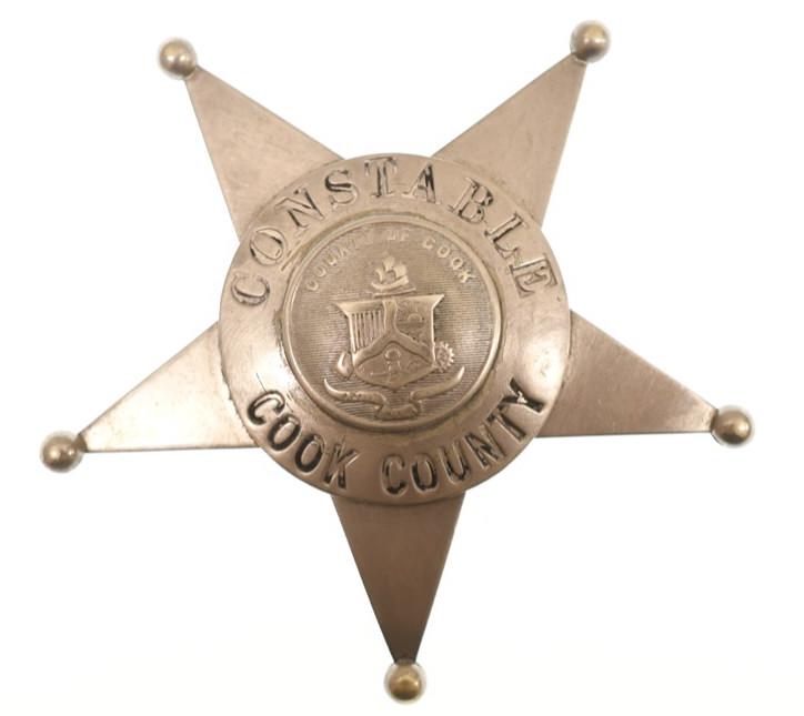 Obsolete Cook County Illinois Constable Badge (1 of 2)