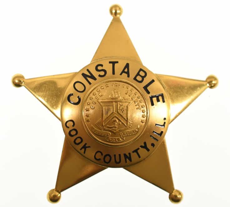 Obsolete Cook County Illinois Constable Badge (1 of 2)
