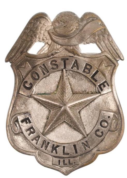 Obsolete Franklin Co. Illinois Constable Badge (1 of 2)