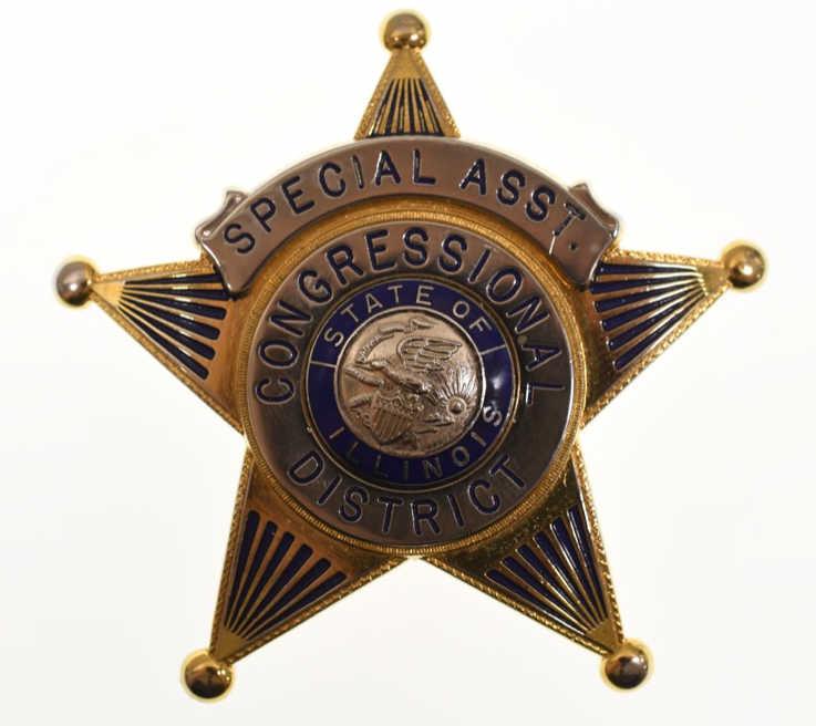 Illinois Congressional District Special Asst Badge (1 of 2)