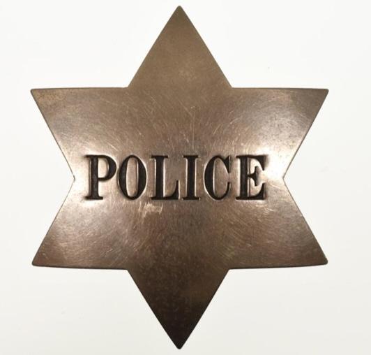 Early Obsolete 6-Point Star Police Badge (1 of 2)